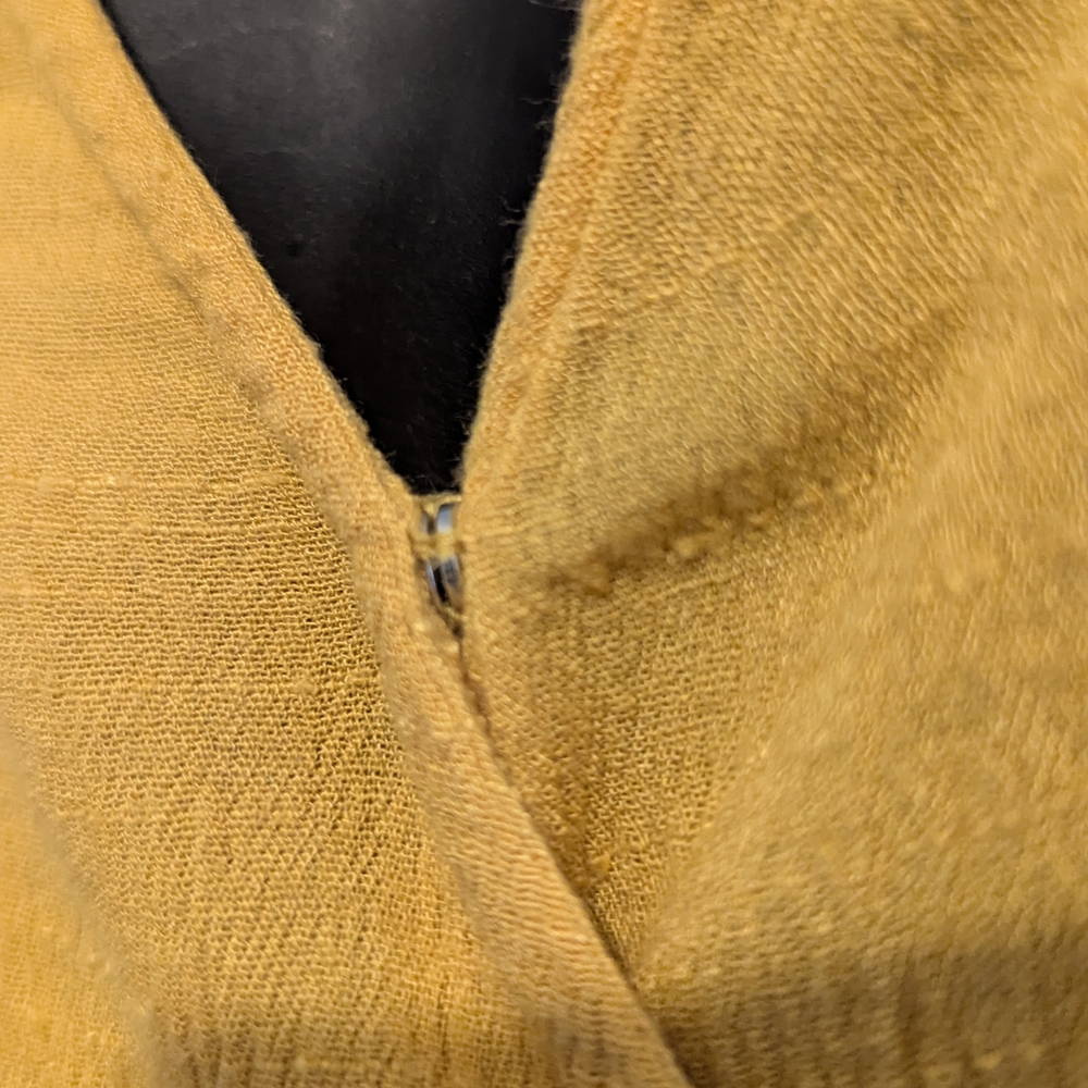 11. Lulu's Yellow Ruffled Tie Front Mini Dress - Picture 4 of 9